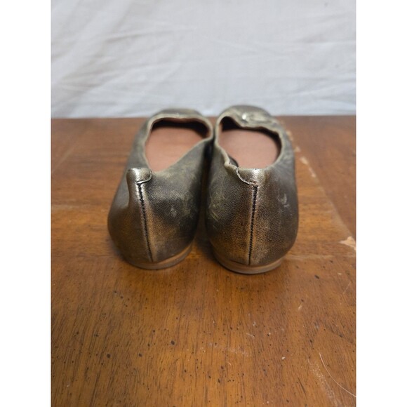 Corso Como Astrid Size 7.5 Silver Metallic Flat Ballet Flats Shoes Bow - Picture 4 of 6